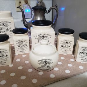 Antique charlotte Watson's canister set